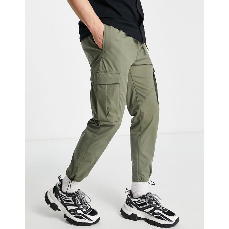 Pantaloni e chino Pantaloni cargo Jack & Jones Intelligence - Pantaloni cargo tecnici slim, color kaki