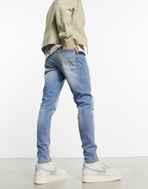 Jack & Jones Intelligence – Pete – Jasnoniebieskie zwężane jeansy , 2 z 4
