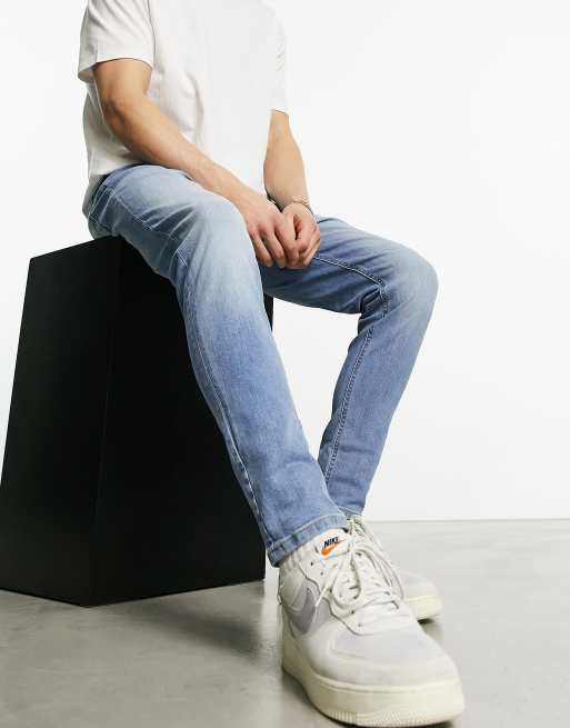 Jack & Jones Intelligence – Pete – Jasnoniebieskie zwężane jeansy , 4 z 4