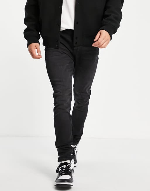 Jack & Jones Intelligence - Pete - Smaltoelopende jeans in zwart