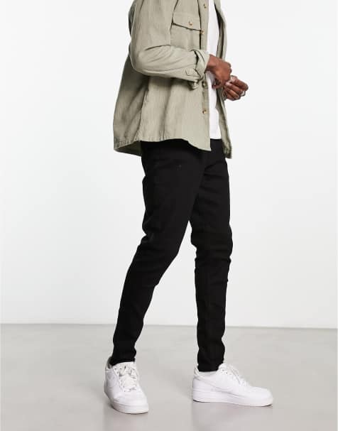 Jack & Jones Intelligence Pete tapered fit jean in black - view 1