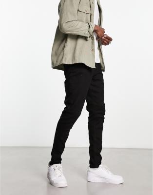Jack & Jones Intelligence Pete tapered fit jean in black 