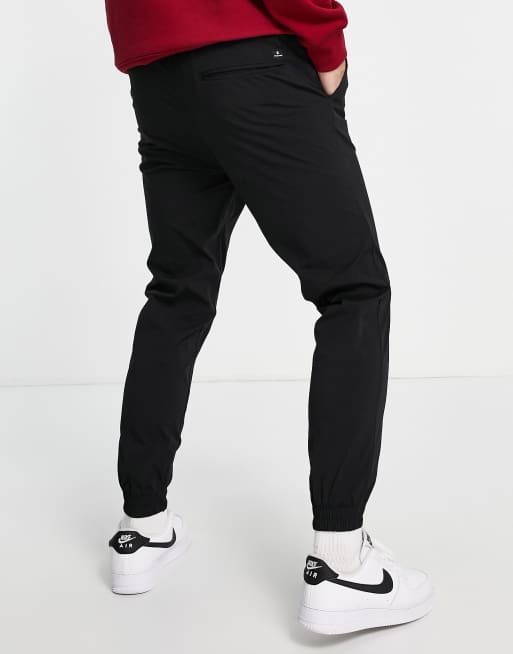 Black 2025 poly joggers