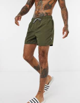 polyester khaki shorts