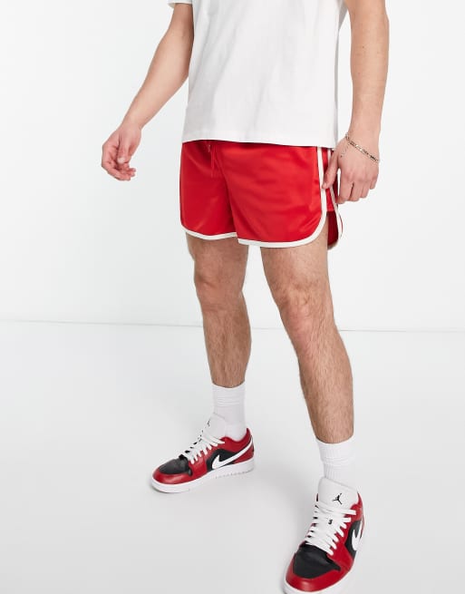 Mens red jersey hot sale shorts