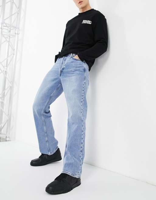 Jack & Jones Intelligence – Rob – Locker geschnittene Jeans in ...
