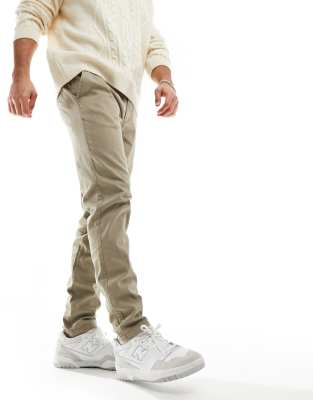 Jack & Jones Intelligence – Sandfärgade chinos med smal passform - view 1