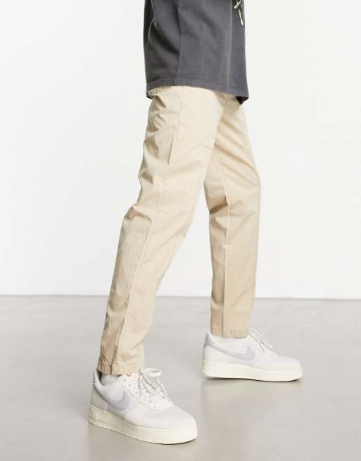 Jack & Jones Intelligence – Schmal zulaufende Arbeiterhose in Beige, 3 von 4