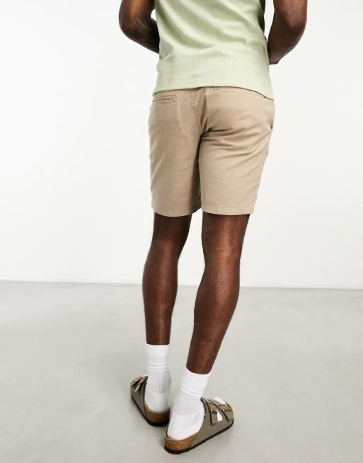 Jack & Jones Intelligence – Shorts aus Leinenmix in Beige, 3 von 4