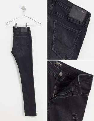 jack jones black ripped jeans