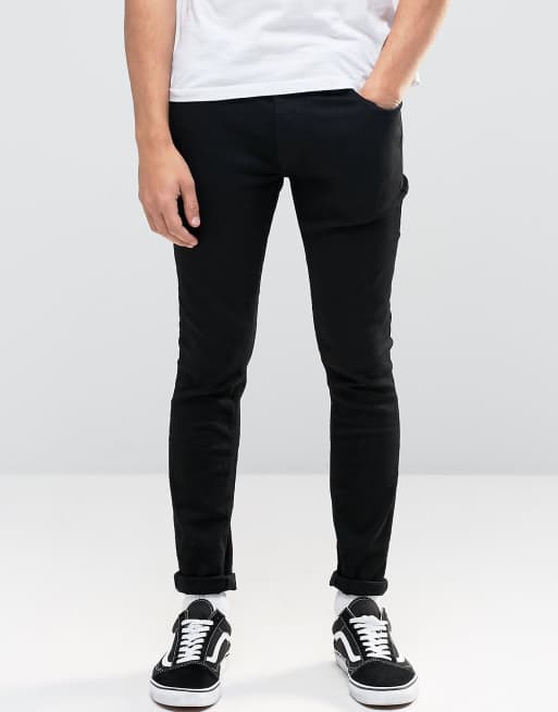 Jack & Jones Intelligence Skinny Jeans in Black | ASOS