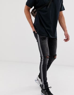 jack and jones side stripe jeans