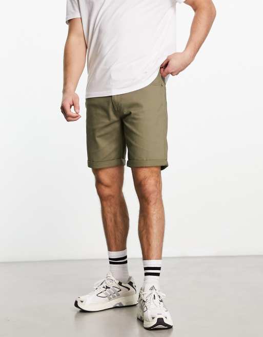 Jack & Jones Intelligence chino shorts with pleat in beige