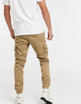 jack & jones intelligence slim fit cargo trousers