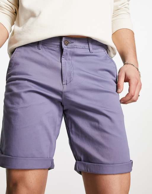 Jack & Jones Intelligence slim fit chino shorts in grey blue , 4 of 4