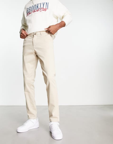 Jack & Jones Intelligence slim fit chino trousers in beige - view 1