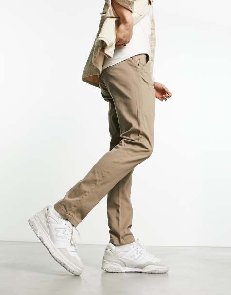 Jack & Jones Intelligence slim fit chinos in sand - view 1