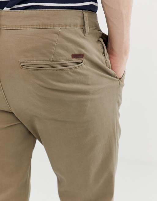 Jack Jones Intelligence slim fit chinos in sand