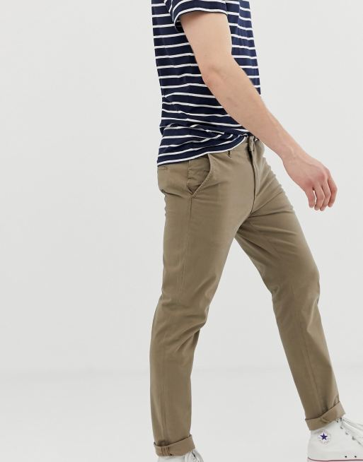 Jack & Jones Intelligence slim fit chinos in sand, 4 of 4