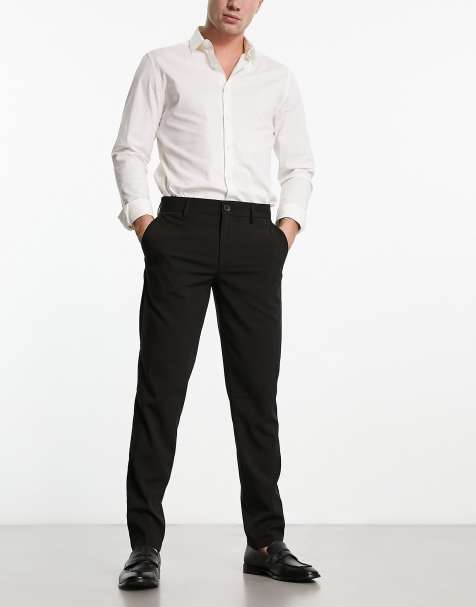 Jack & Jones Intelligence - Slim-fit geweven nette broek in zwart - view 1