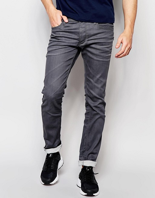 Jack & Jones Intelligence Slim Fit Jeans In Grey | ASOS