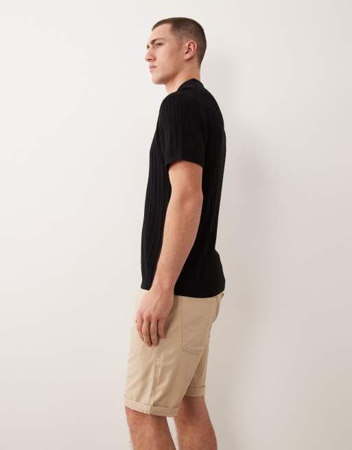 Jack & Jones Intelligence – Slim-Fit-Shorts in Beige mit fünf Taschen, 3 von 5