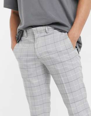 light grey checkered pants