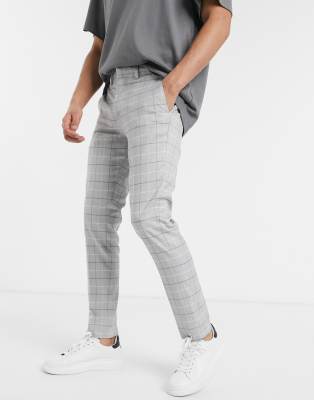 jack & jones check trousers
