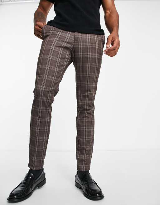 Jack & Jones Intelligence Marco slim fit smart pants in dark grey