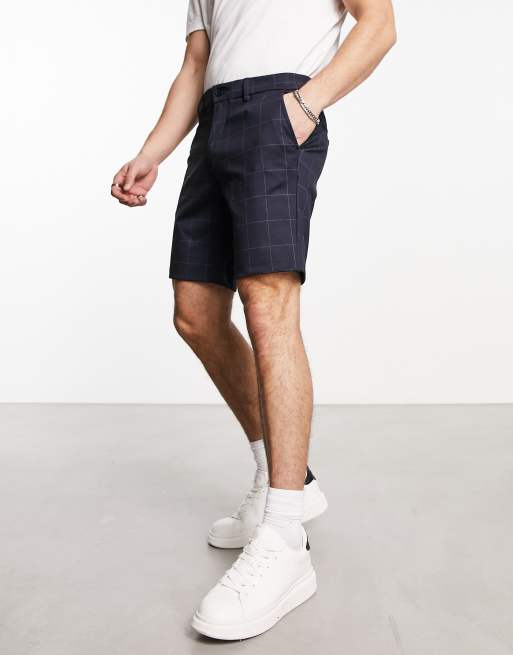 Navy jersey best sale shorts mens