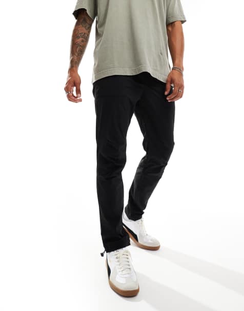 Jack & Jones Intelligence - Slim-fit technische cargobroek van nylon in zwart - view 1