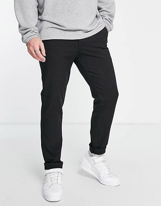 Trousers & Chinos Jack & Jones intelligence slim trousers in charcoal houndstooth 