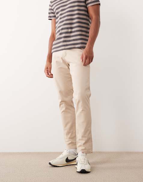 Jack & Jones Intelligence - Smalle chinobukser i beige - view 1