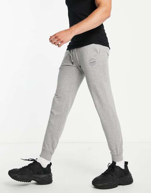 Jack & Jones Intelligence - Smalle joggingbroek in lichtgrijs
