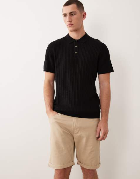 Jack & Jones Intelligence - Smalle short met 5 zakken in beige - view 1