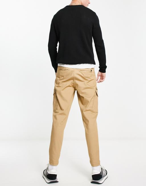 Jack & Jones - Intelligence - Smaltoelopende cargobroek in beige , 2 van 4