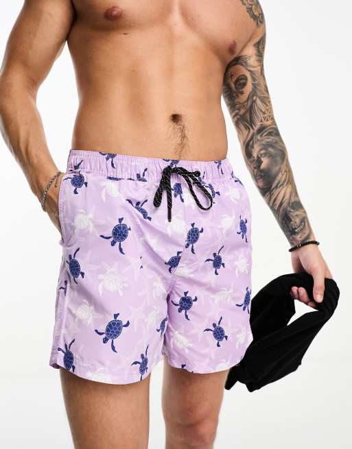 Turtle print clearance swim shorts