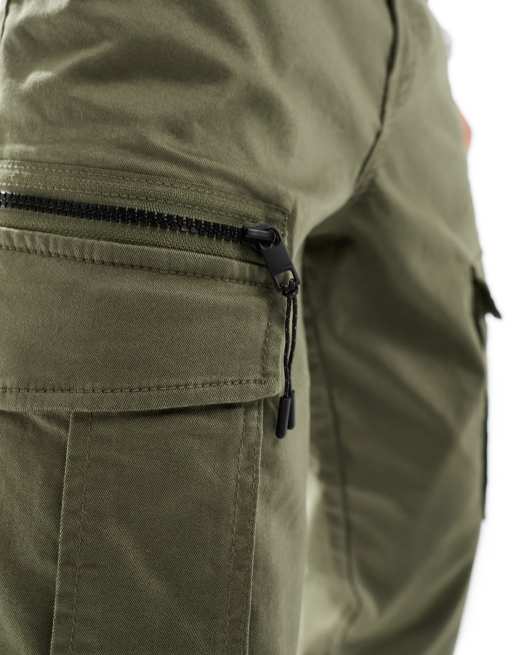 Jack & Jones Intelligence tapered cargo pants in khaki   , 5 of 5
