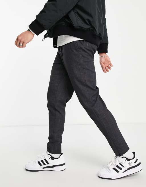 Tapered drawstring hot sale trousers