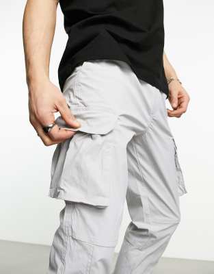 Jack & Jones Intelligence technical cargo pants in gray | ASOS