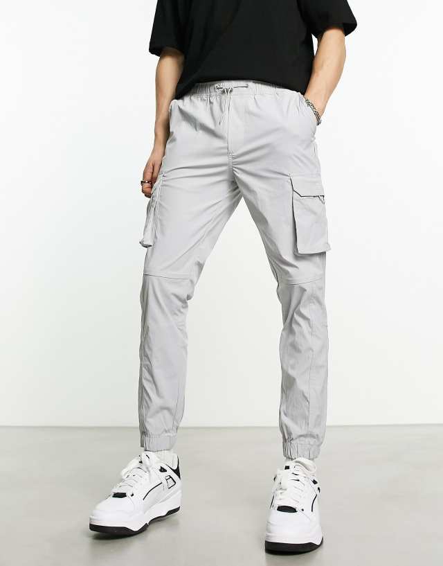 Jack & Jones - intelligence technical cargo trouser in grey