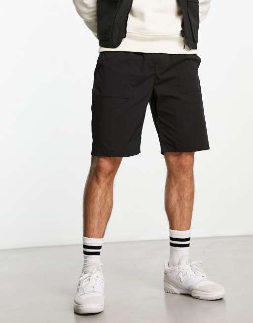 Jack & Jones Intelligence technical nylon short in black | ASOS