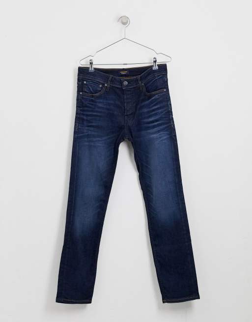 Jack & Jones Intelligence – Tim – Schmal geschnittene Jeans in mittlerer Waschung, 4 von 4