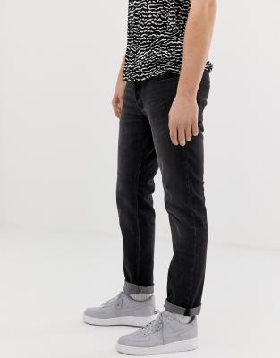 jack jones tim slim fit black