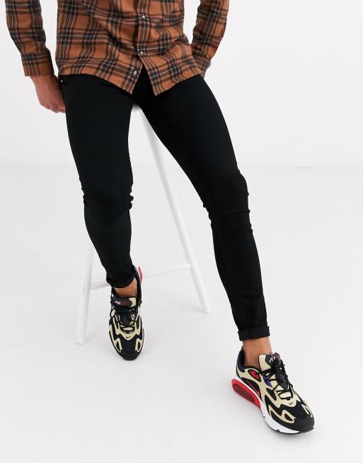 Jack & Jones Intelligence Tom spray on skinny fit jeans in black ASOS