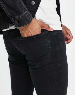 jack and jones black skinny jeans