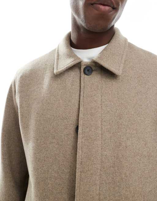 Jack & Jones - Jack van wolmix met rechte pasvorm in beige, 3 van 5