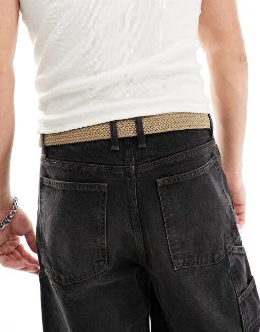 Jack & Jones – Jasnobrązowy pleciony pasek z klamrą, 3 z 4