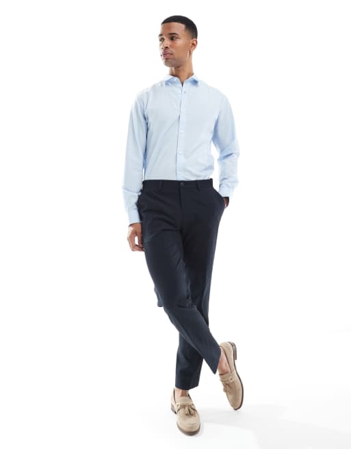 Jack & Jones – Jasnoniebieska elegancka koszula do pracy, 4 z 4