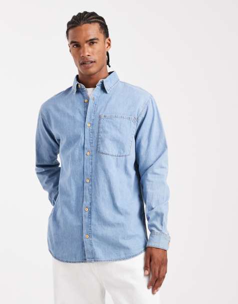 Jack & Jones denim shirt in light blue